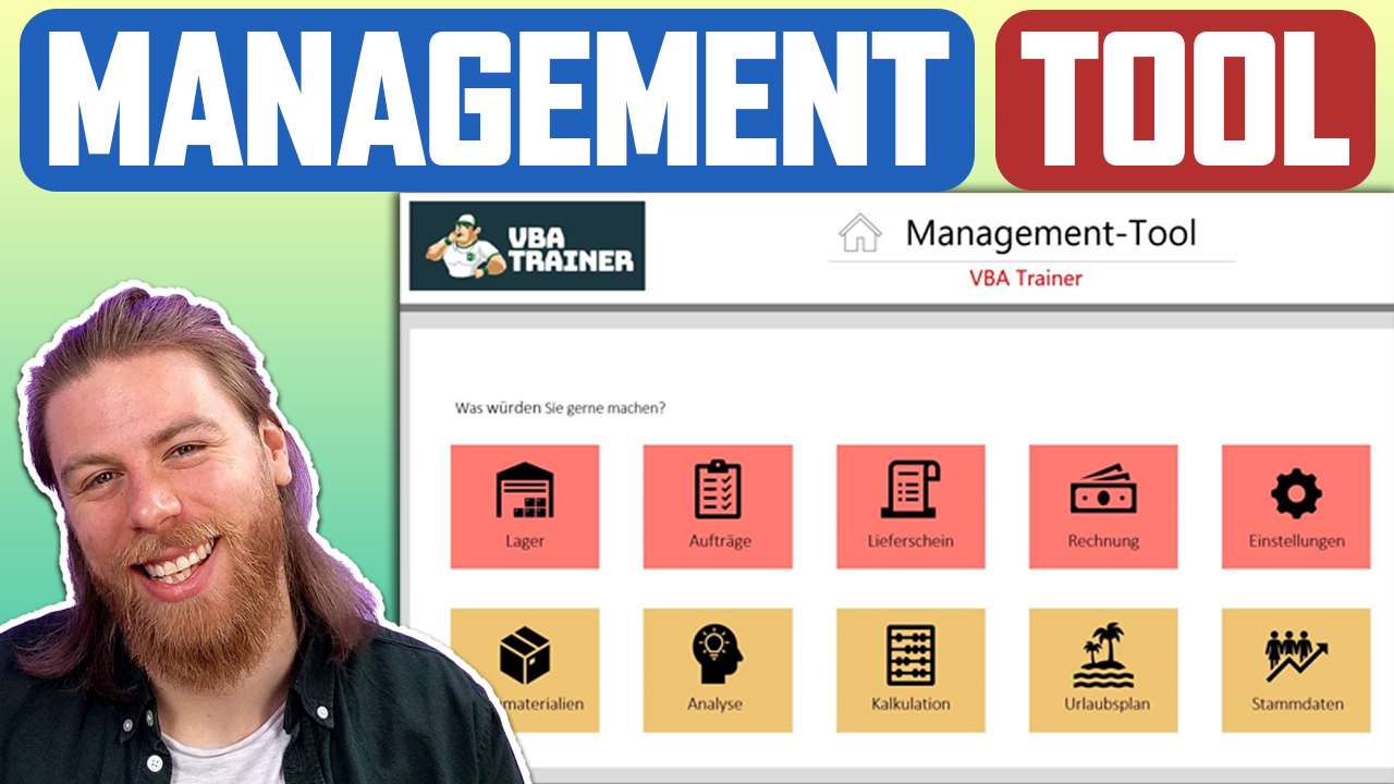 VBATrainer Excel VBA Coaching - Management-Tool