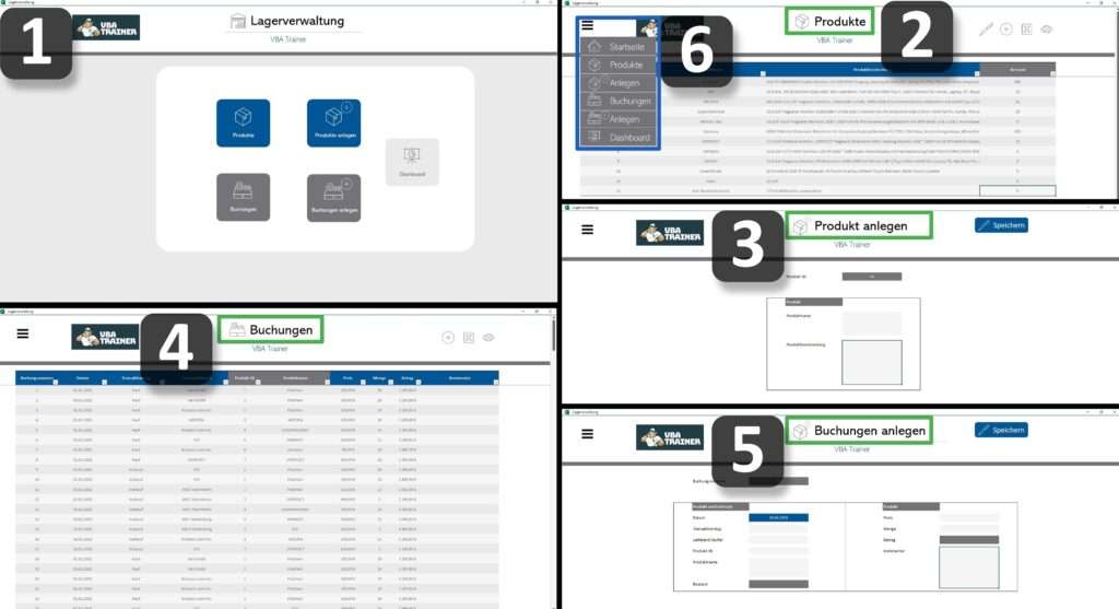 Excel VBA Lagerverwaltung Übersicht