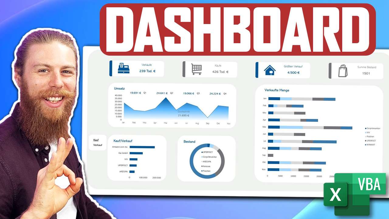 Titelbild Excel Dashboard